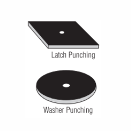 stamped: latch punching, washer punching