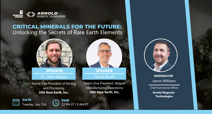 arnold magnetic technologies july webinar speaker banner